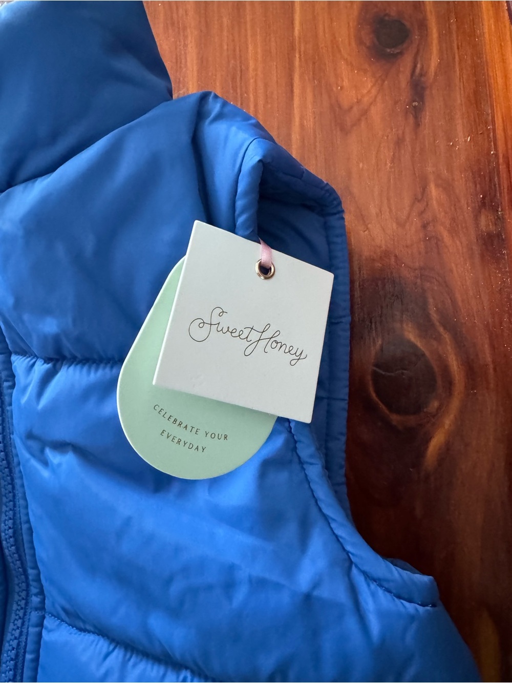 SweetHoney Kids Blue Quilted Puffer Vest